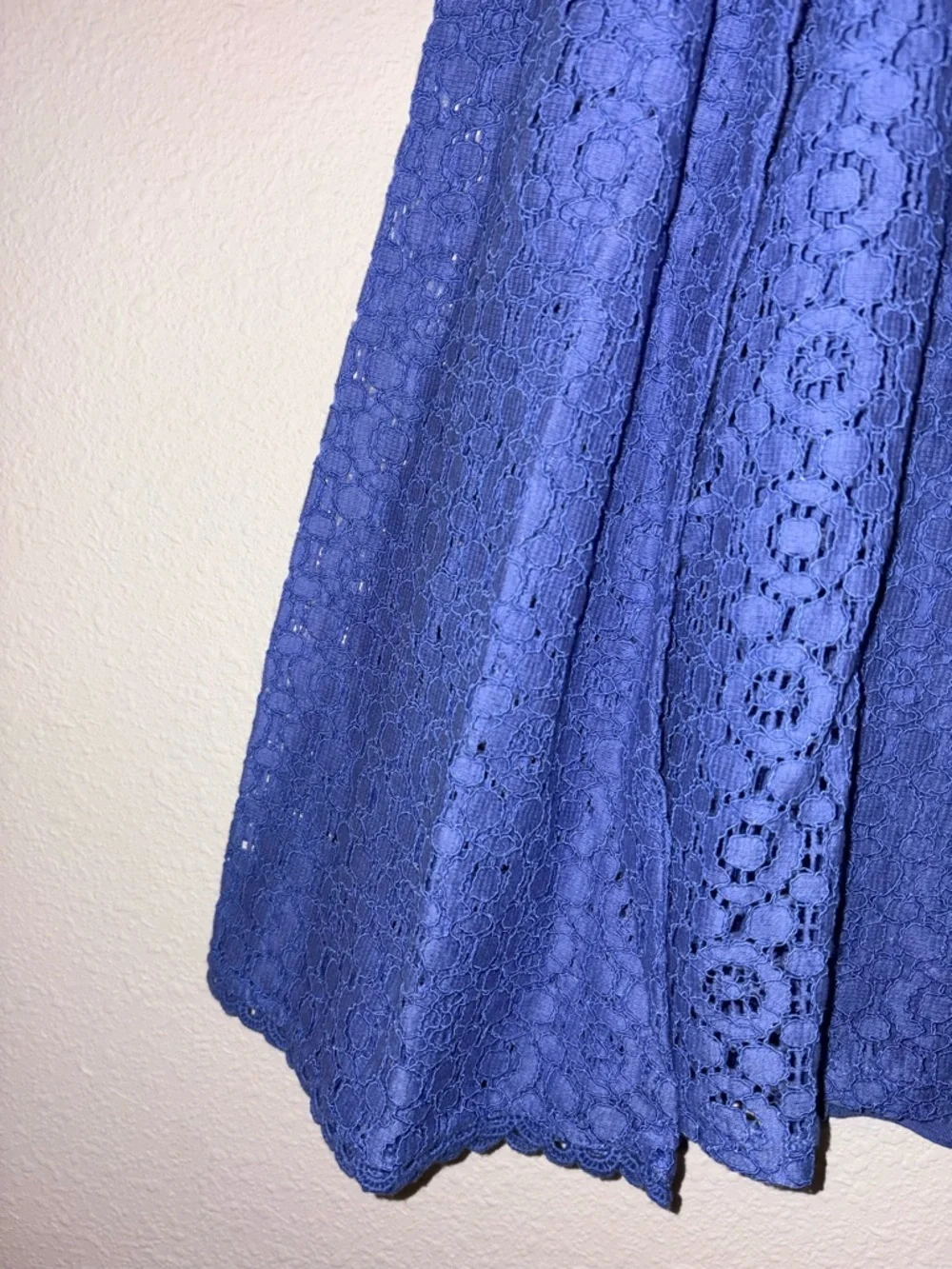 Banana Republic Cornflower Blue Lace Long-Sleeve Top - Picture 4 of 6